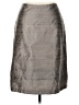 Honore Collection 100% Silk Metallic Silver Silk Skirt Size 10 - photo 1