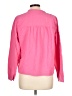J.Crew 100% Cotton Solid Pink Long Sleeve Blouse Size L - photo 2