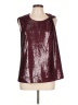 Halston 100% Polyester Burgundy Sleeveless Blouse Size L - photo 1