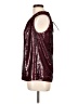 Halston 100% Polyester Burgundy Sleeveless Blouse Size L - photo 5