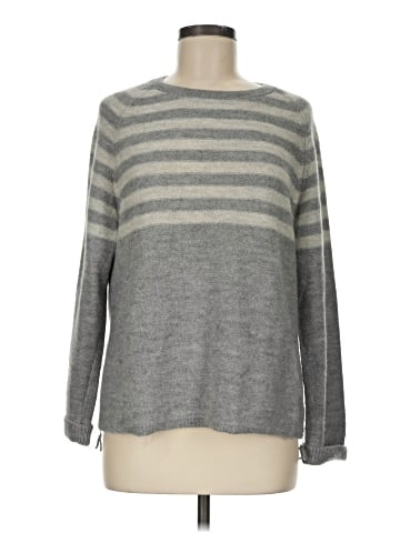 Wrap Wool Pullover Sweater (view 1)