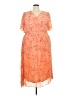 Taylor 100% Polyester Orange Cocktail Dress Size 20 - photo 1