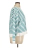 J.Crew 100% Cotton Stripes Teal Pullover Sweater Size XL - photo 4