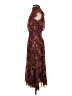 Aqua Paisley Brown Cocktail Dress Size S - photo 5