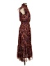 Aqua Paisley Brown Cocktail Dress Size S - photo 4