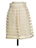 Ann Taylor 100% Polyester Stripes Ivory Formal Skirt Size 2 - photo 1