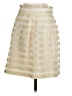 Ann Taylor 100% Polyester Stripes Ivory Formal Skirt Size 2 - photo 2
