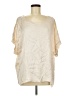 Tempo Paris Ivory Short Sleeve Blouse Size Med/Lg - photo 1