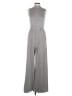 Express Solid Gray Jumpsuit Size M - photo 1