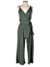 Kaileigh Stripes Green Jumpsuit Size M - photo 1