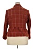 Talbots 100% Wool Plaid Red Brown Wool Blazer Size 18W - photo 2