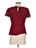 Ann Taylor LOFT 100% Polyester Burgundy Short Sleeve Top Size S (petite) - photo 2
