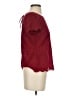 Ann Taylor LOFT 100% Polyester Burgundy Short Sleeve Top Size S (petite) - photo 4