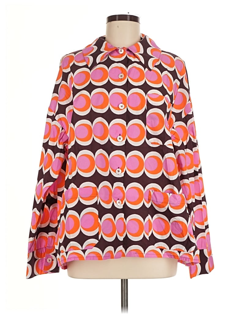 Pre-owned Assorted Brands Long Sleeve Blouse In Pink