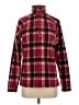 Eddie Bauer 100% Polyester Plaid Burgundy Pullover Sweater Size S - photo 1