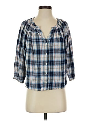 Gap 3/4 Sleeve Button-Down Shirt (view 1)