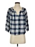 Gap Blue 3/4 Sleeve Button-Down Shirt Size S - photo 1