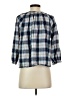 Gap Blue 3/4 Sleeve Button-Down Shirt Size S - photo 2