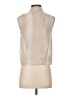 H&M 100% Polyester Silver Sleeveless Blouse Size 2 - photo 2