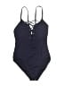 Nautica Solid Blue One Piece Swimsuit Size L - photo 1