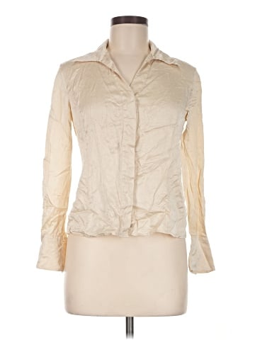 Lafayette 148 New York Long Sleeve Silk Top (view 1)