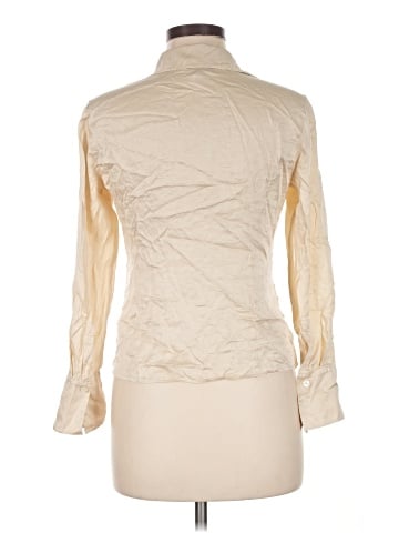 Lafayette 148 New York Long Sleeve Silk Top (view 2)