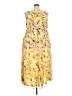 Roaman's 100% Polyester Yellow Cocktail Dress Size 20 - photo 1