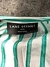 Lane Bryant Stripes Green 3/4 Sleeve Blouse Size 22 - 24 Plus - photo 7