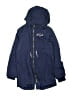 H&M 100% Cotton Solid Blue Snow Jacket Size 11 - 12 - photo 1
