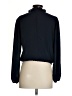 Ann Taylor LOFT Outlet 100% Polyester Blue Black Long Sleeve Blouse Size XS - photo 2