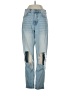 American Eagle Outfitters 100% Cotton Color Block Blue Jeans Size 2 - photo 1