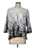 Alfred Dunner Silver 3/4 Sleeve Blouse Size L - photo 1