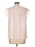 1.State 100% Polyester Pink Short Sleeve Blouse Size L - photo 2