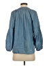 Caslon 100% Cotton Blue 3/4 Sleeve Blouse Size S - photo 2