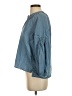 Caslon 100% Cotton Blue 3/4 Sleeve Blouse Size S - photo 5
