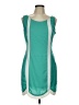 C. Luce Color Block Teal Casual Dress Size L - photo 1