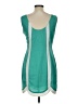 C. Luce Color Block Teal Casual Dress Size L - photo 2