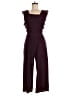Bobeau Tweed Burgundy Jumpsuit Size M - photo 1