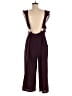Bobeau Tweed Burgundy Jumpsuit Size M - photo 2