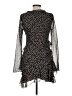 Topshop 100% Polyester Polka Dots Black Cocktail Dress Size 8 - photo 2