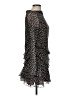 Topshop 100% Polyester Polka Dots Black Cocktail Dress Size 8 - photo 4