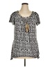 AB Studio Black Short Sleeve Blouse Size XL - photo 1