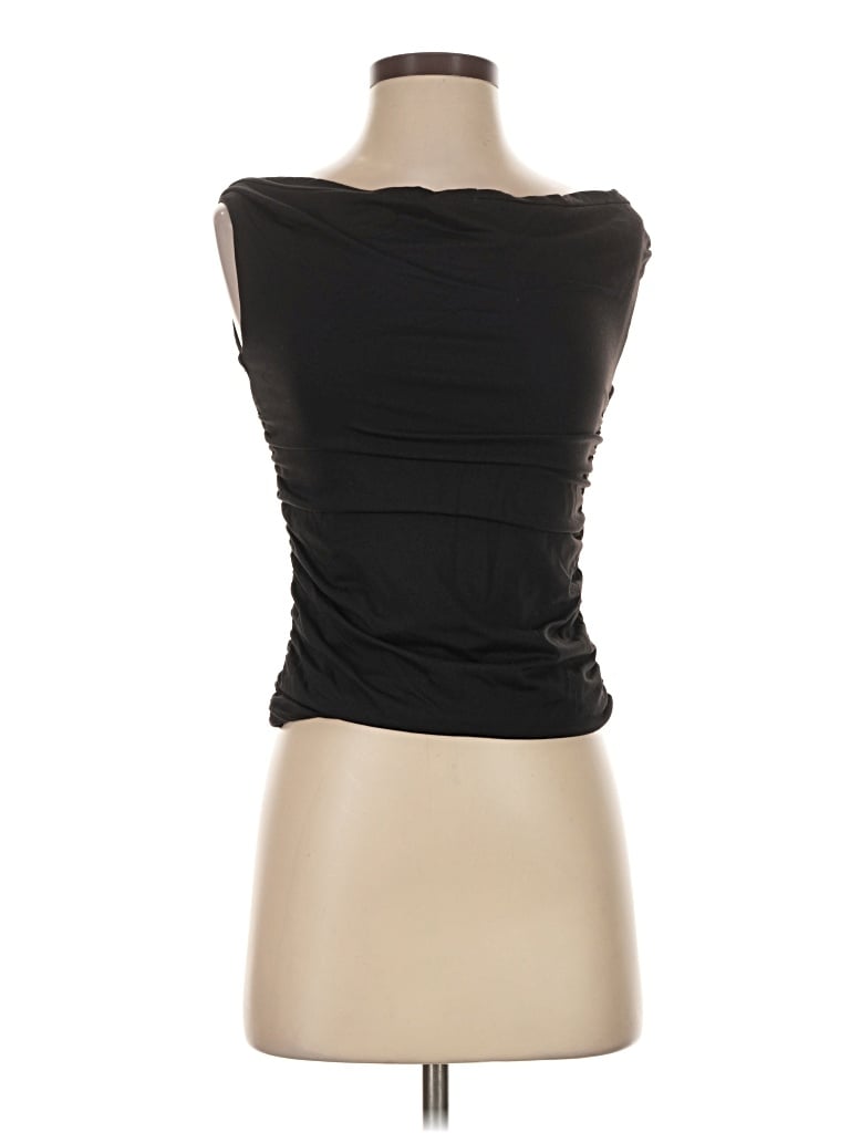 Pre-owned Loft Versa Sleeveless Blouse In Black