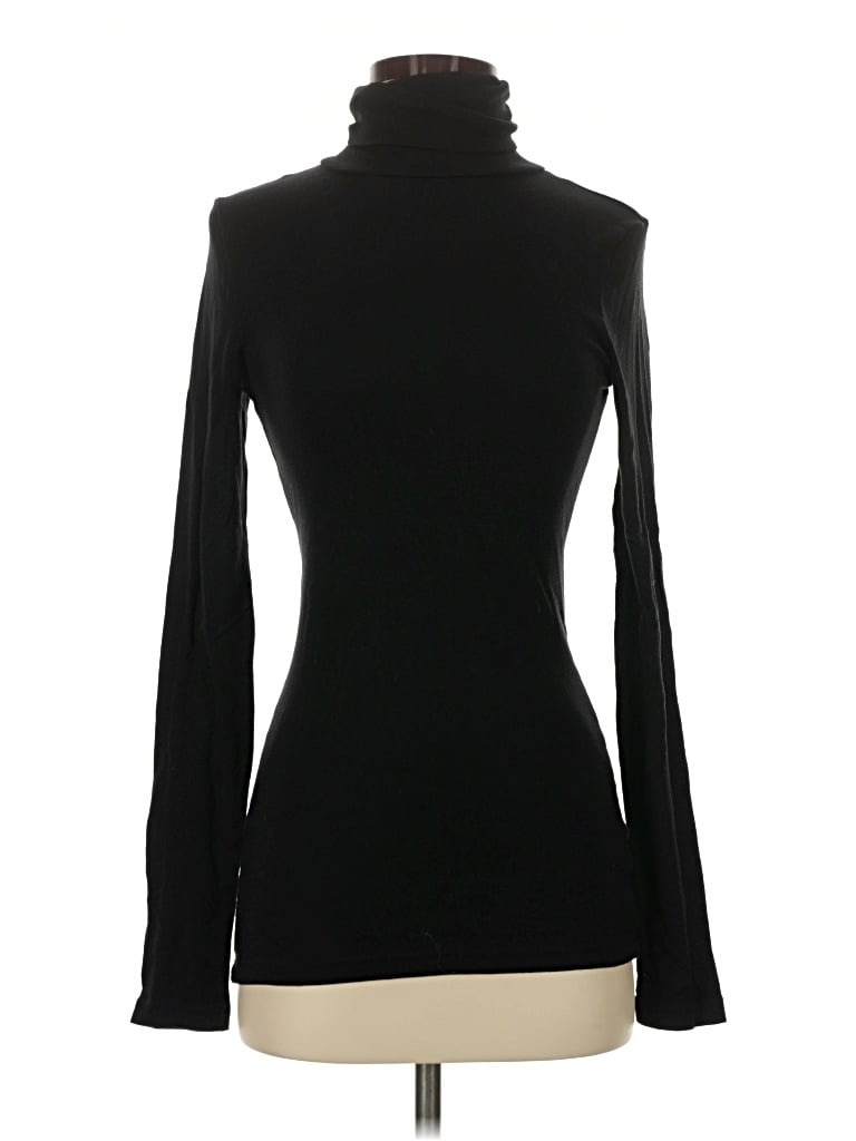 Pre-owned Splendid Long Sleeve Turtleneck In Black