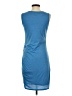 Unbranded Solid Blue Casual Dress Size S - photo 2