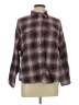 Old Navy Plaid Burgundy Long Sleeve Button-Down Shirt Size L - photo 1