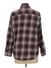 Old Navy Plaid Burgundy Long Sleeve Button-Down Shirt Size L - photo 2