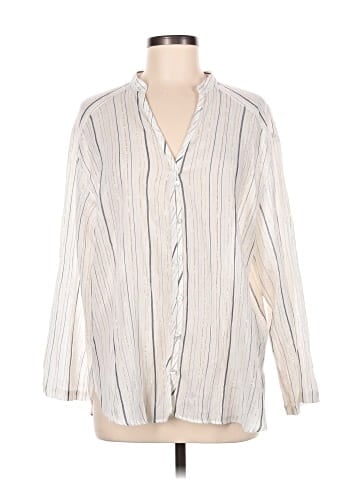 Zara Long Sleeve Button-Down Shirt (view 1)