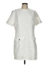 H&M 100% Polyester Tweed White Casual Dress Size L - photo 1