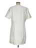 H&M 100% Polyester Tweed White Casual Dress Size L - photo 2
